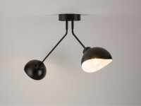 Grand plafonnier noir blanc L:104 cm décoratif