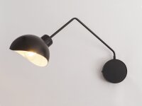Applique Noir Blanc Métal H:30 cm E27 stylé