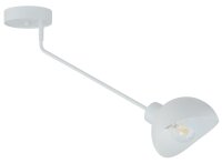 Plafonnier blanc m&eacute;tal styl&eacute; E27 L:72 cm...