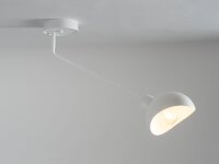 Plafonnier blanc métal stylé E27 L:72 cm...