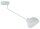 Plafonnier blanc métal stylé E27 L:72 cm décoratif