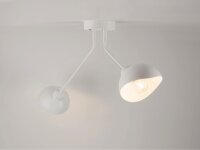 Plafonnier en métal Blanc 2flmg décoratif...