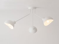 Plafonnier multi-flamme métal blanc E27 110 cm de...