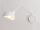 Applique blanche métal E27 P:65 cm simple flamme