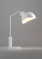 Lampe de table Blanc Métal Design 46 cm E27 Lire...