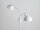 Lampadaire blanc à 2 flammes Lire en métal 164 cm stylé