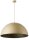 Suspension ronde Loft noir or m&eacute;tal E27 &Oslash;70 cm