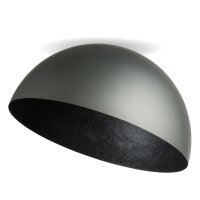Grand plafonnier Loft Argent M&eacute;tal E27 rond...