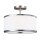 Plafonnier ILVY Chrome Blanc &Oslash;32cm Lampe design