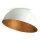 Plafonnier blanc int&eacute;rieur cuivre m&eacute;tal rond &Oslash;90 cm E27