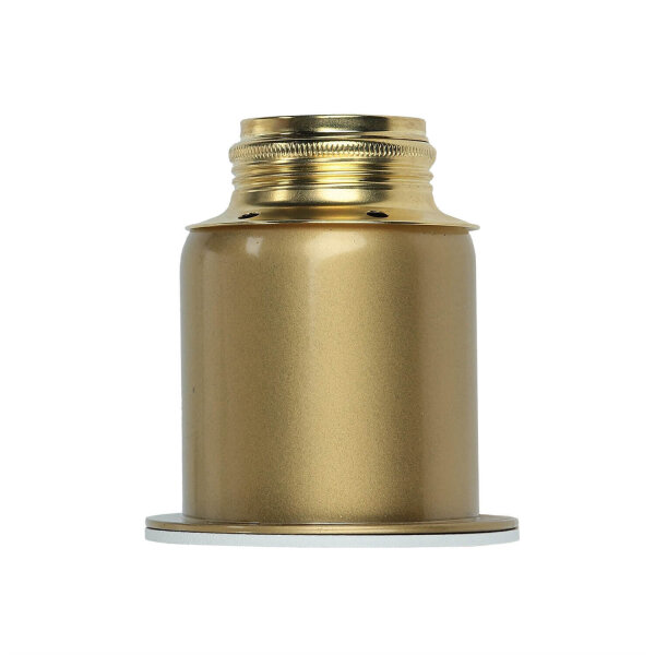 Plafonnier métallique or blanc rond Ø70 cm E27 stylé