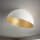 Plafonnier métallique or blanc rond Ø70 cm E27 stylé