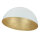 Plafonnier métallique or blanc rond Ø70 cm E27 stylé