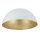 Plafonnier métallique or blanc rond Ø70 cm E27 stylé