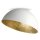 Lampe de plafond blanc or m&eacute;tal Loft rond &Oslash;35 cm d&eacute;coratif