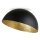 Plafonnier en m&eacute;tal noir or Loft E27 &Oslash;35 cm rond