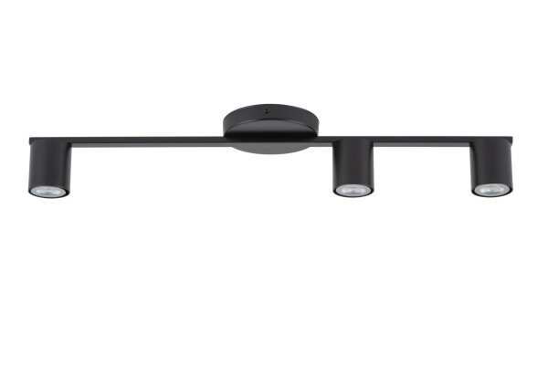 Plafonnier noir Cylindre GU10 3 flammes 70 cm de diamètre