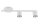 Plafonnier blanc métal GU10 L:46 cm Cylindre Intemporel