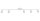 Plafonnier blanc Blanc Métal GU10 110 cm allongé