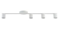 Plafonnier moderne GU10 blanc m&eacute;tal L:90 cm grand