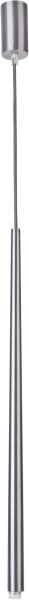 Cylindre Lampe à suspendre métal argenté jusquà 1 m G9