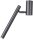Spot mural ajustable Noir M&eacute;tal Cylindre H:30 cm