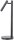 Lampe de table noire Lire en m&eacute;tal G9 48 cm ajustable