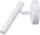 Spot mural int&eacute;rieur m&eacute;tal blanc G9 L:10 cm r&eacute;glable