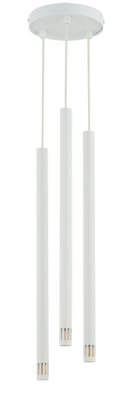 Suspension moderne blanc métal G9 jusquà 1 m suspendu