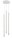 Suspension moderne blanc m&eacute;tal G9 jusqu&agrave; 1 m suspendu