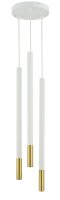 Suspension Blanc Or M&eacute;tal Laiton L:16 cm...