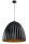 Grande lampe suspendue noire cuivre E27 &Oslash;50 cm ronde
