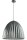 Loft Lampe &agrave; suspendre m&eacute;tal argent&eacute; stri&eacute; &Oslash;50 cm rond E27