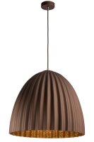 Lampe à suspendre brune métal Loft E27...