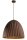 Lampe à suspendre brune métal Loft E27 Ø50 cm rond décoratif