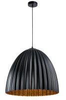 Lampe &agrave; suspendre noire cuivre style loft E27...