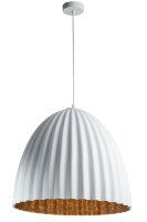 Loft Lampe à suspendre métal blanc cuivre...