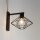 Applique Métal Fil Noir E27 P:35 cm décoratif