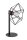 Petite lampe de table Noir Fil M&eacute;tal Lire H:44 cm
