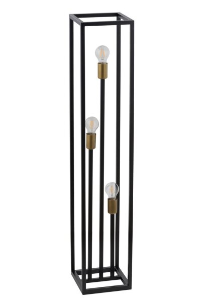 Lampadaire en métal noir or 121 cm bas décoratif