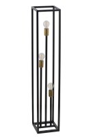 Lampadaire en métal noir or 121 cm bas...