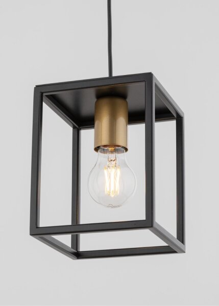 Lampe à suspendre rétro noir or jusquà 0,9 m suspendu E27