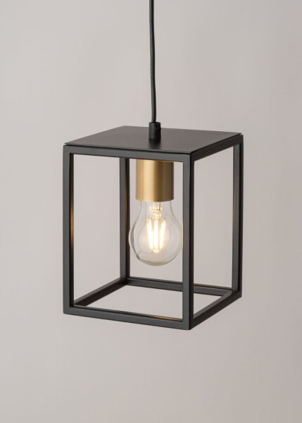 Lampe à suspendre rétro noir or jusquà 0,9 m suspendu E27