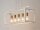Plafonnier moderne verre métal faible éblouissement G9 courbé