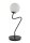 Blendarme Lampe de chevet Boule de verre M&eacute;tal E27 H:42 cm