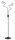 Lampadaire m&eacute;tal verre faible &eacute;blouissement lecture G9 162 cm de haut