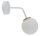 Applique murale confortable Blanc Or M&eacute;tal Verre Boule G9