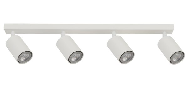 Spot de plafond orientable métal blanc L:60 cm Cylindre