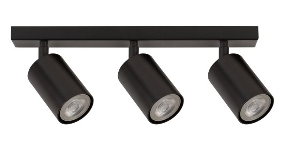 Spot de plafond noir métal GU10 38 cm petit flexible