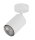 Spot de plafond Blanc Cylindre M&eacute;tal Intemporel GU10 orientable